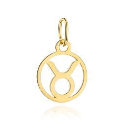 Zawieszka złota znak zodiaku BYK