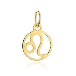 Zawieszka złota znak zodiaku LEW