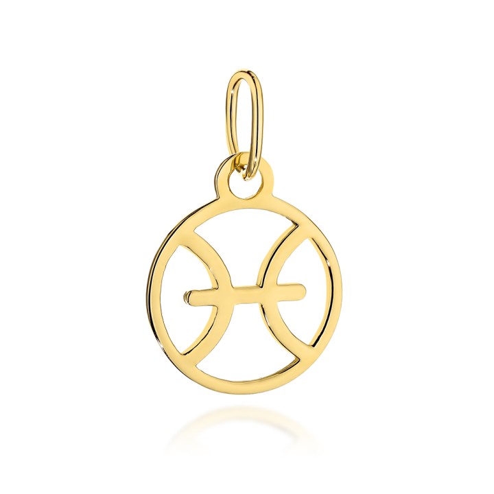 Zawieszka złota znak zodiaku RYBY