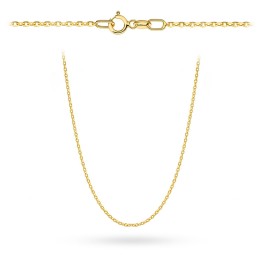 Łańcuszek złoty - splot rolo diamentowany 45 cm pr. 375