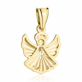 Zawieszka złota diamentowany aniołek pr. 375