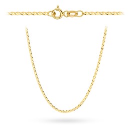 Łańcuszek złoty pr. 585 - splot gucci 60 cm