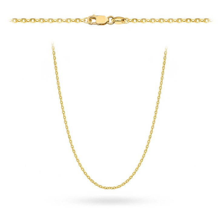 Łańcuszek złoty - splot rolo diamentowany 45 cm pr. 585