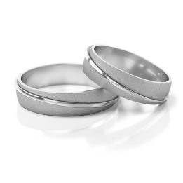Obrączki ślubne – model 104