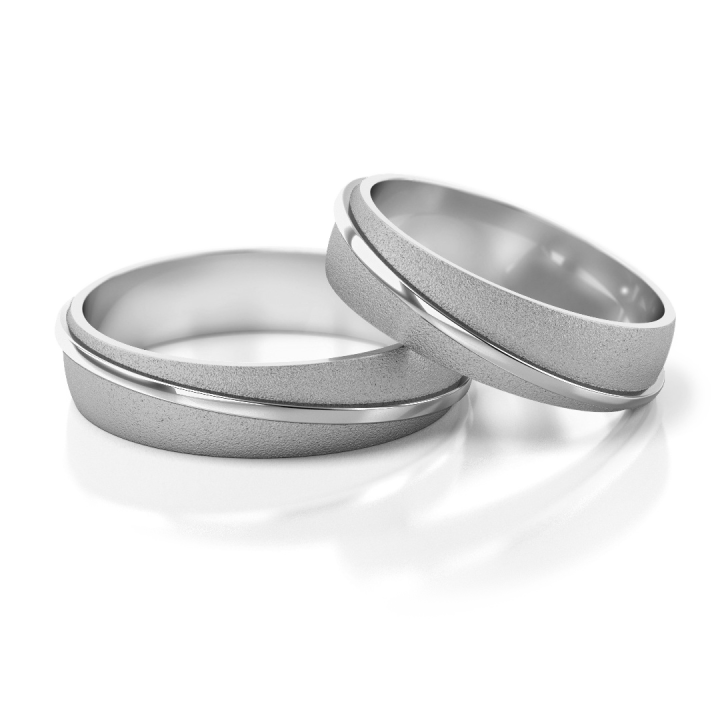 Obrączki ślubne – model 104