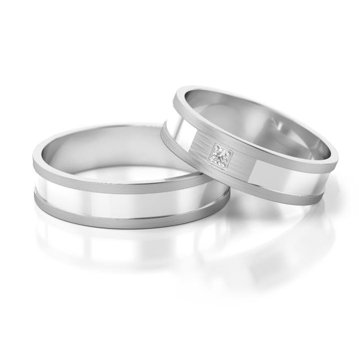 Obrączki ślubne – model 226