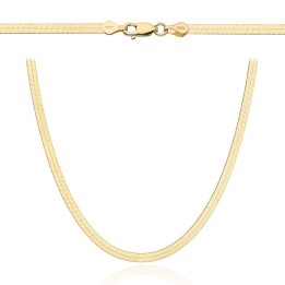 Łańcuch złoty taśma 42cm - 3 mm