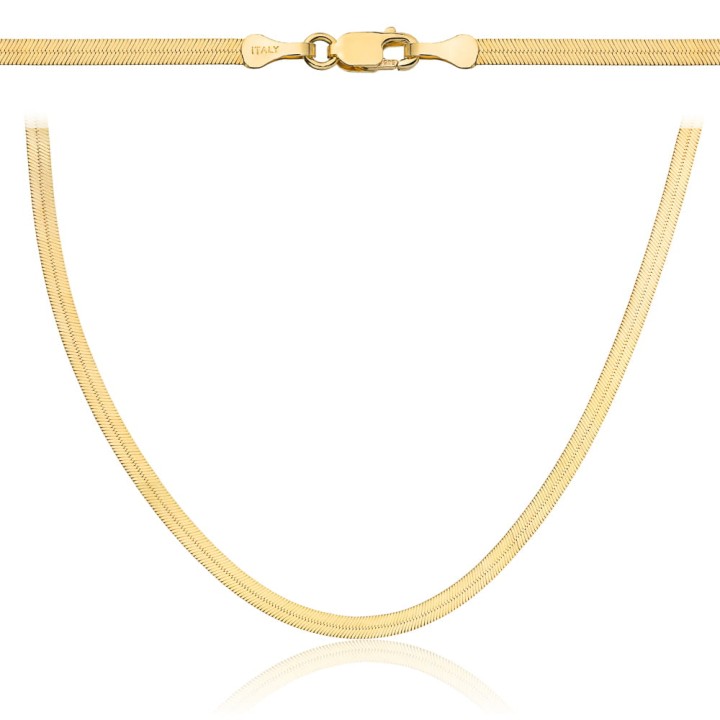 Łańcuch złoty taśma 42cm - 2,5 mm