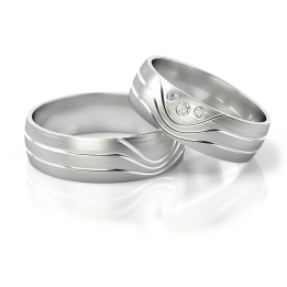 Obrączki ślubne – model 291