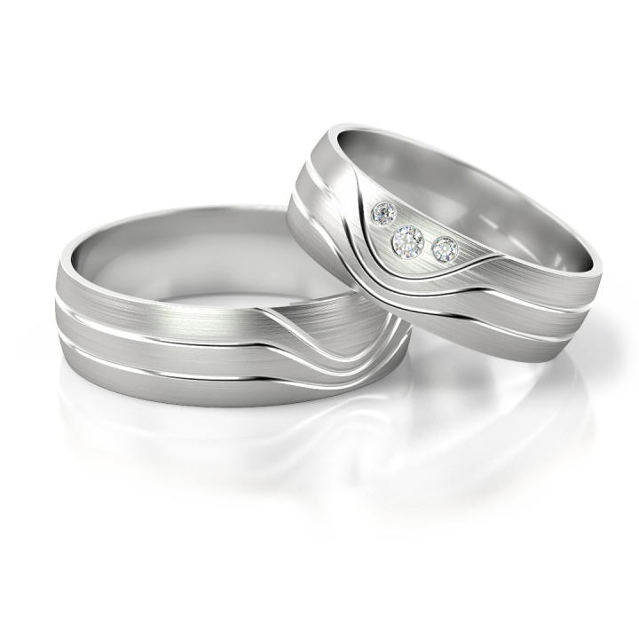 Obrączki ślubne – model 291
