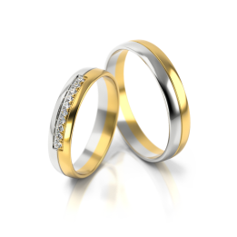 Obrączki ślubne – model 318