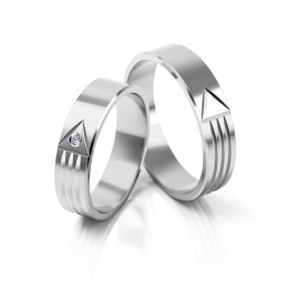 Obrączki ślubne – model 43