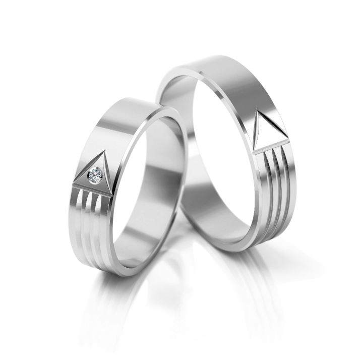 Obrączki ślubne – model 43