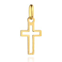 Złoty krzyżyk diamentowany mały pr. 585