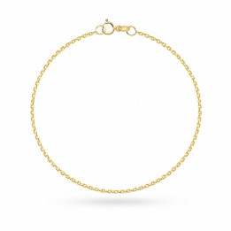 Bransoletka złota - splot rolo na nogę - 1,4 mm