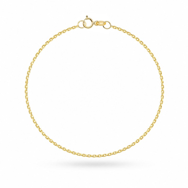 Bransoletka złota - splot rolo na nogę - 1,4 mm