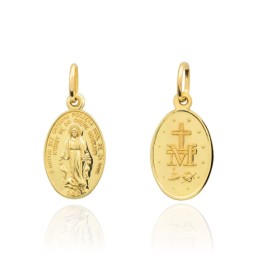 Medalik złoty cudowny zawieszka mały pr. 585