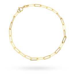 Bransoletka złota długie ogniwa 18,5 cm